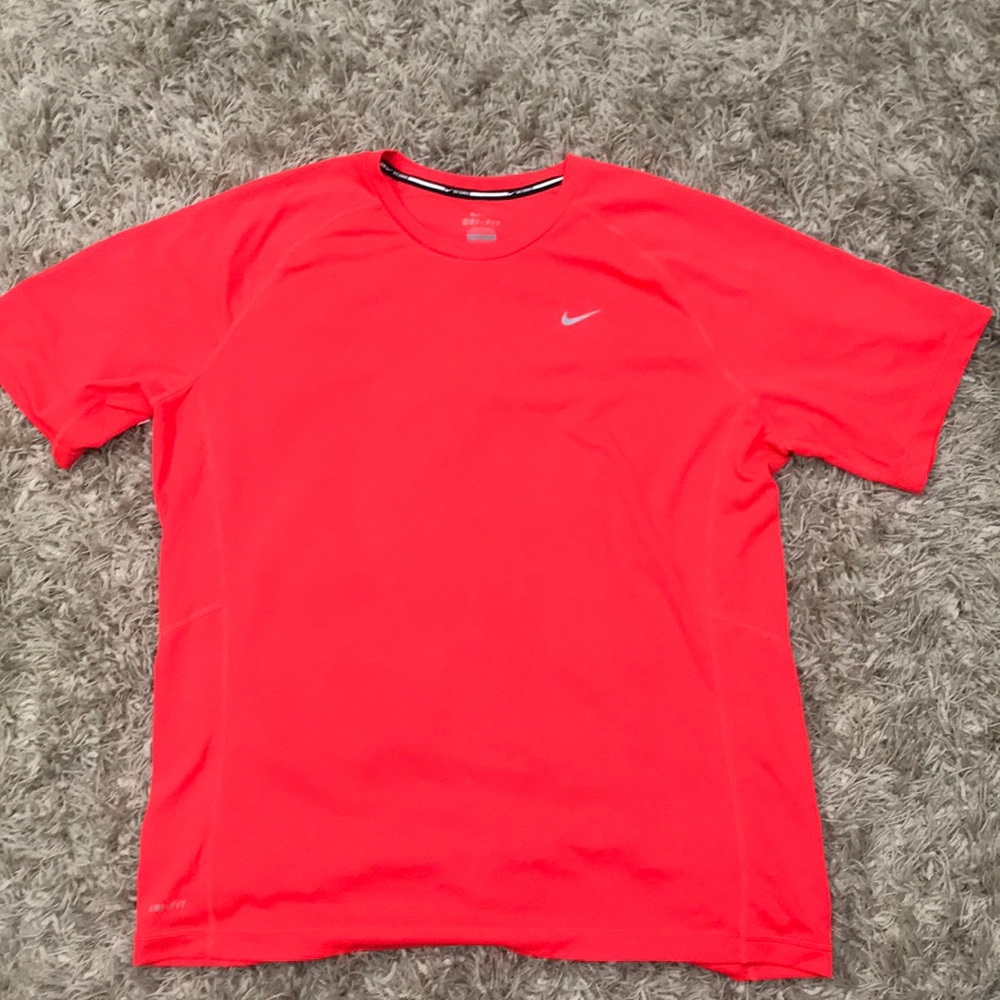 NEON ORANGE Nike Running DRI-Fit XL shirt.
